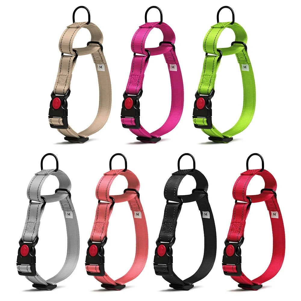 Direct Supply Comfortable Dog Teddy Fur Padded Collar Button Closure Reflective Nylon French Bucket Style Solid Ribbons Small