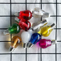 Wholesale Cosmetic Lip Glaze Gloss Custom Logo Mini Light Bulb Fruit Flavor Lipgloss Transparent Liquid Form Lips Care