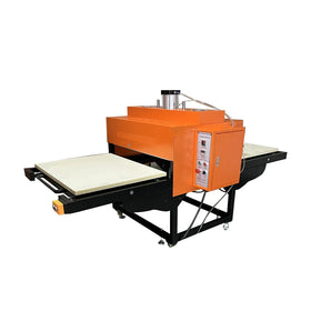 Dual Worktable Auto-Open Flatbed Printing Heat Press Machine Black Pneumatic T-Shirt Sublimation Semi-Automatic for Garment