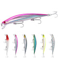 125mm 12.5g Hard Lures Minnow Realistic Sinking Hard Baits Treble Hook Painted Minnow Fishing Lure