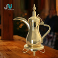 Middle East Hot Sale Single Wall Stainless Steel Dallah Flask Arabic Coffee Pot Business Gifts 1 Piece Drinkware 32oz Capacity