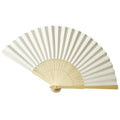 New Cream Coloured Japanese Style Paper Wedding Folding Fans for Summer Hoiding Wedding Decoration