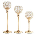 Hot Selling European Crystal Single Head Candle Holder  for Wedding  Decoration
