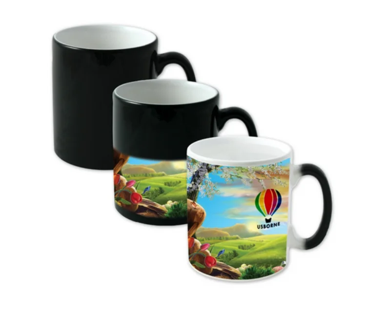 Wholesale Customized Mug 11oz logo Custom Sublimation Magical Color Changing Mug Cup Gifts with Your LOGO Photos Pictures