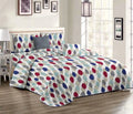 Microfiber Quilted Blanket Bedspread with Floral Pattern for Home Use