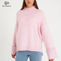 OEM ODM Custom Pure Cashmere Pullover Sweater for Women Solid Crew Neck Casual Style Winter Knitwear Factory Wholesale