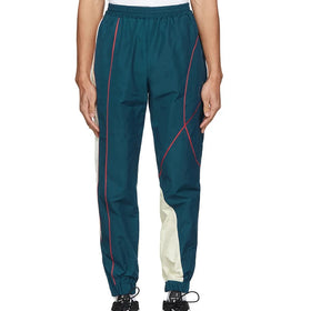 Nylon Track Pants Joggers Pants Mens Colour Block Piping Detail Zip Hem Pants Joggers Men