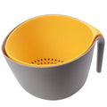 2 in 1 Eco-Friendly Disposable Dish Drying Rack Sink Storage Bowl Organizer with Mixing Storage Bowl Set Colander for Camping
