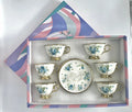 2026 New Arrived QIAN HU Top Grade Ceramic Americano Tea Coffee Cup and Saucer Vintage Bone China 90mL Business Gift Set