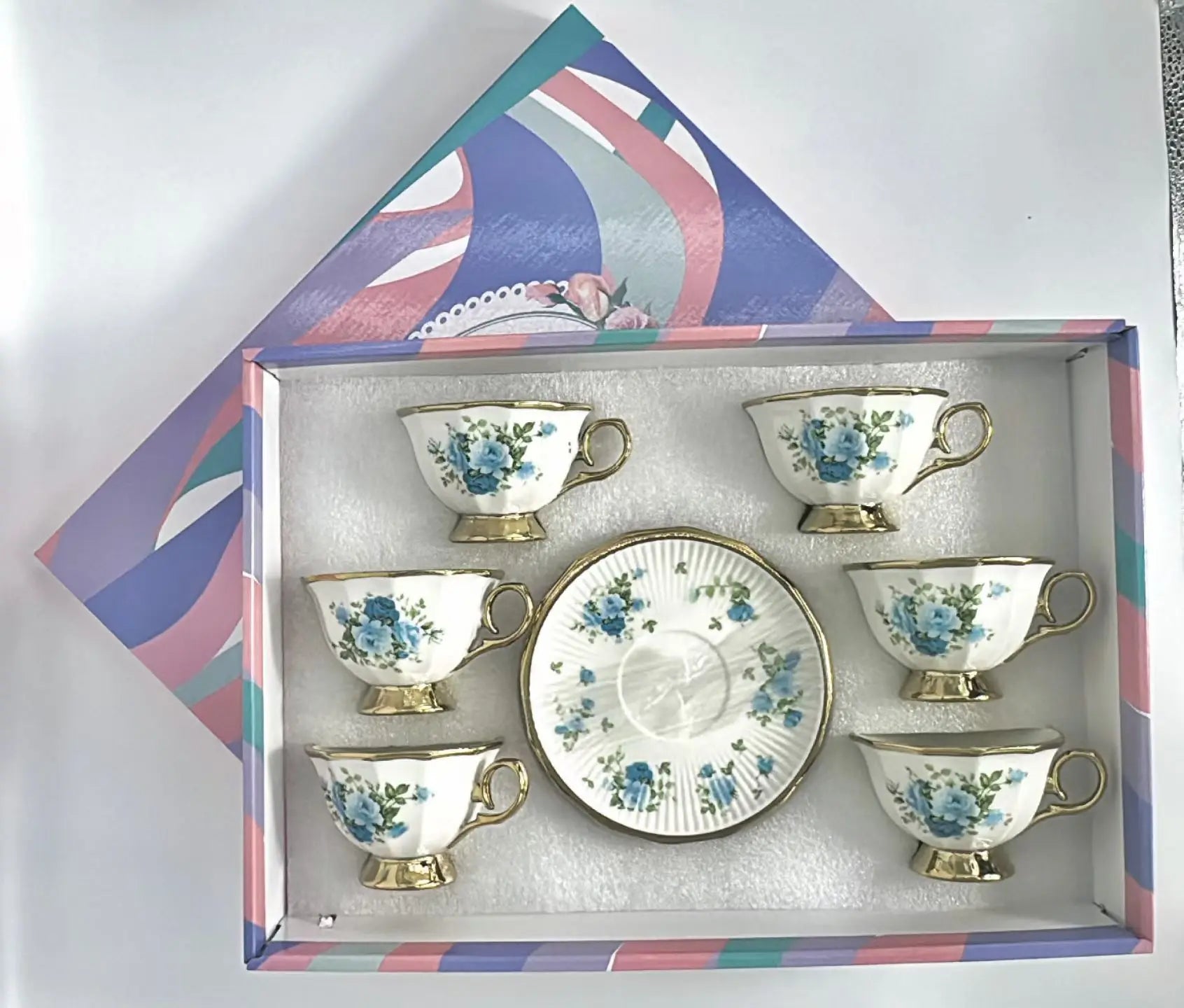 2026 New Arrived QIAN HU Top Grade Ceramic Americano Tea Coffee Cup and Saucer Vintage Bone China 90mL Business Gift Set