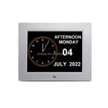 Pros 8" LED Elderly Dementia Digital Day Calendar Clocks Custom Alarms Medicine Reminders Large Font Digital Analogue Auto DST MegaBDM