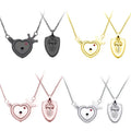 2 PCS/SET Romantic Creative Heart Lock&Key Gold Plated Stainless Steel Couple Jewelry Sets
