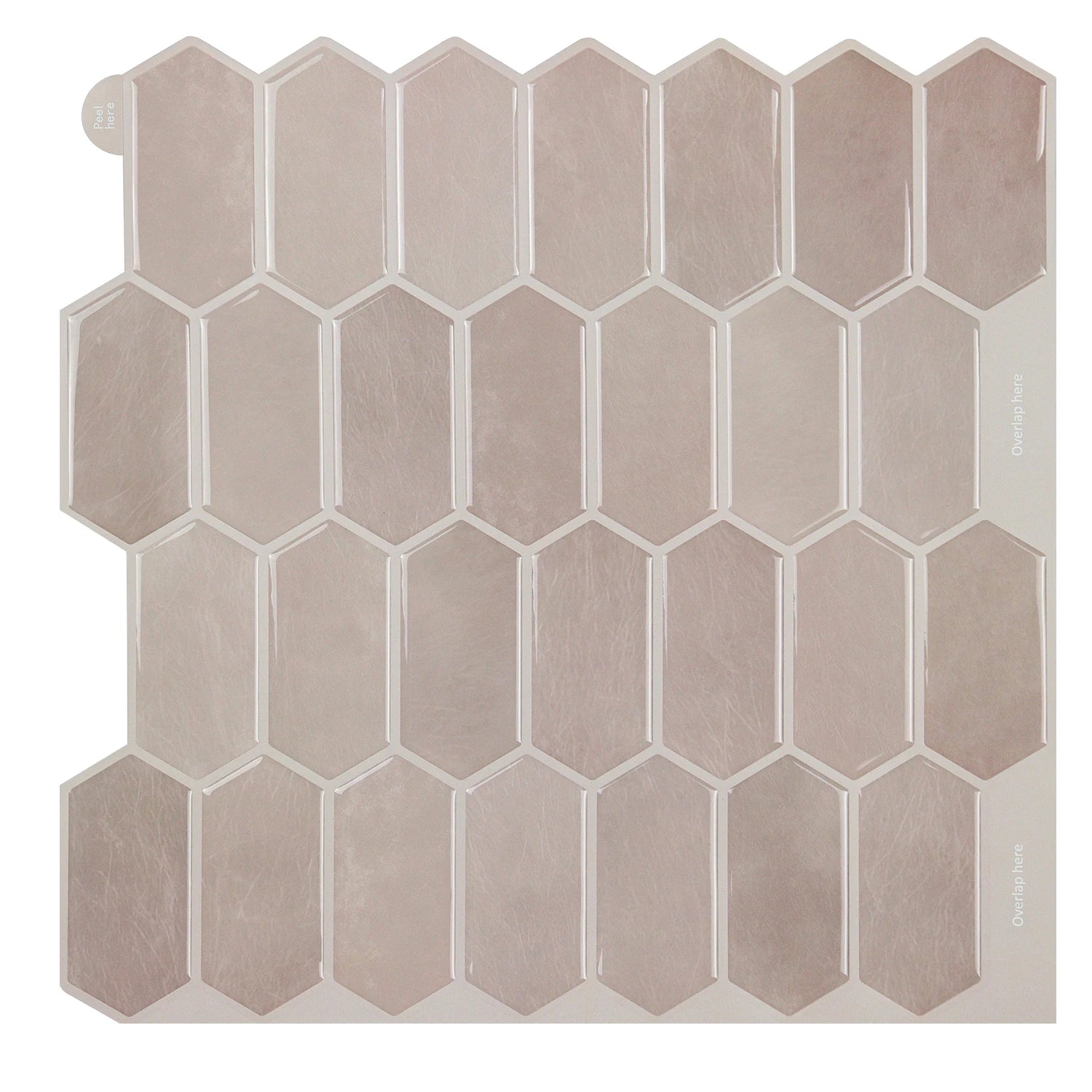 Pink Hexagon Tile Adhesive Wallpaper Self Adhesive Wallpaper Adhesive Vinyl Wall Tiles Peel and Stick Tiles for Kitchen