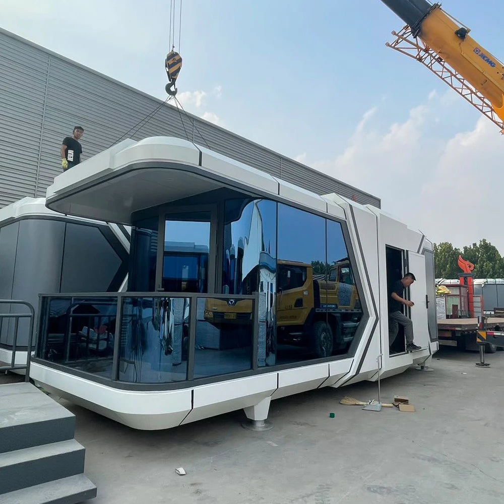 4 bedroom prefab capsule house modular prefabricated house for container hotel apartment building