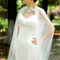 Genya Wedding Shawls Womens Floral Lace Scarf Shawl Bridal Evening Soft Wrap Shawls Flapper Bolero Cover up