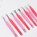 Custom Logo Lash Lift Tool Eyelash Tweezers Extension Tweezers Stainless Steel Grip Tweezers for Eyelash Extension