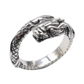 Wholesale S925 Sterling Silver Retro Dragon Rings for Men and Women's Open Ring Hiphop Rock Jewelry