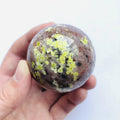 New Arrival Polished Crystal Ball Natural Crystal Serpentine and Red Aventurine Symbiosis Sphere for Decoration