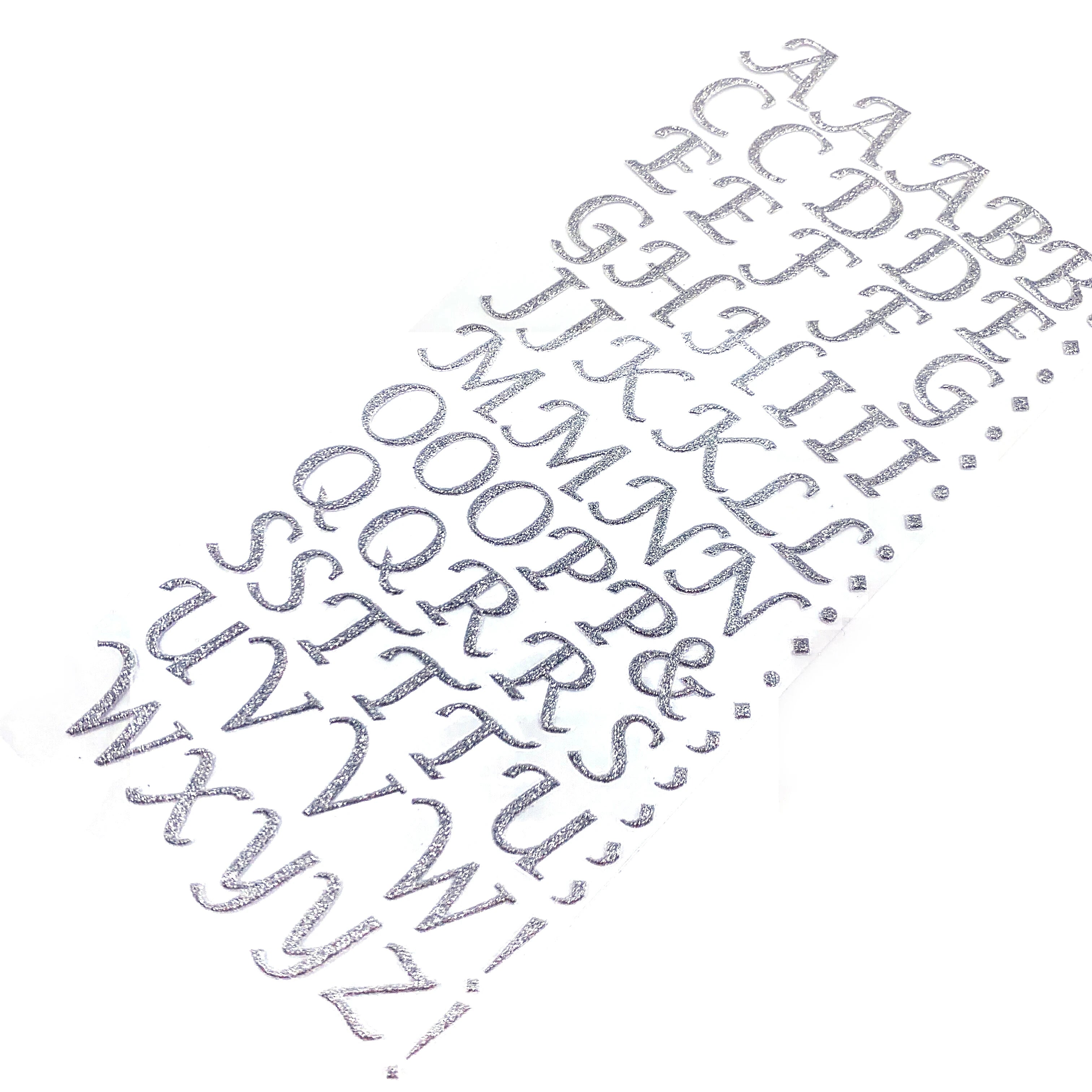 Alphabet Letter Glitter Sticker Shining Self Adhesive A-Z Words Sticker for Graduation Cap Decoration DIY Craft Sticker