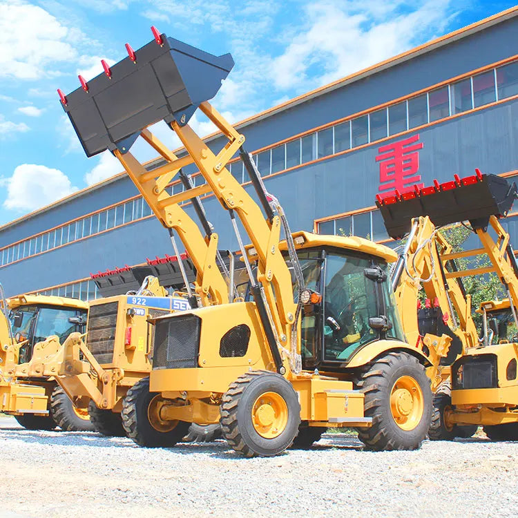 Wheel Loaders 4 Wheel Towable Large Backhoe Loader 4ton Retroexcavadora for Sale