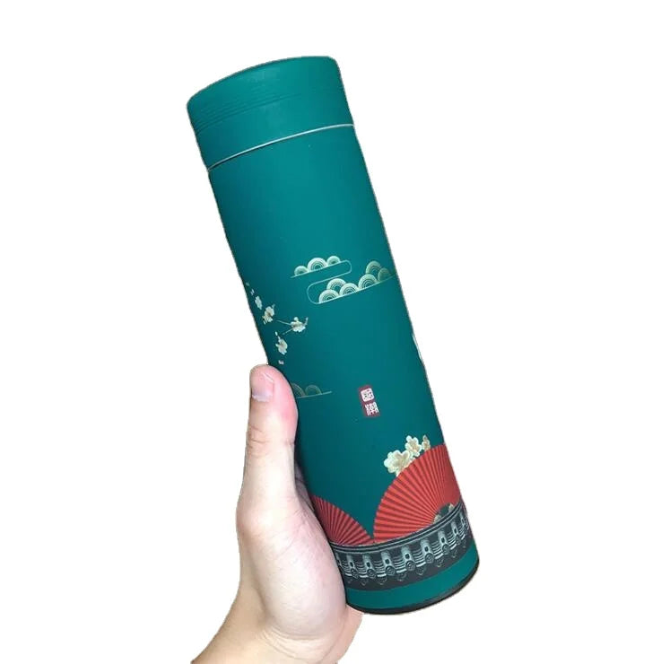 500ml Chinese Style 304 Stainless Steel Vacuum Flask Thermos with Filter 12-24 Hours Thermal Insulation Eco-Friendly Best Gift