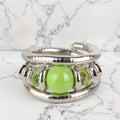 Wholesale Vintage Ethnic Bohemian Fashion Bracelet Multi-Layer Adjustable Alloy Copper Snake Skin Wrapped Natural Bangles