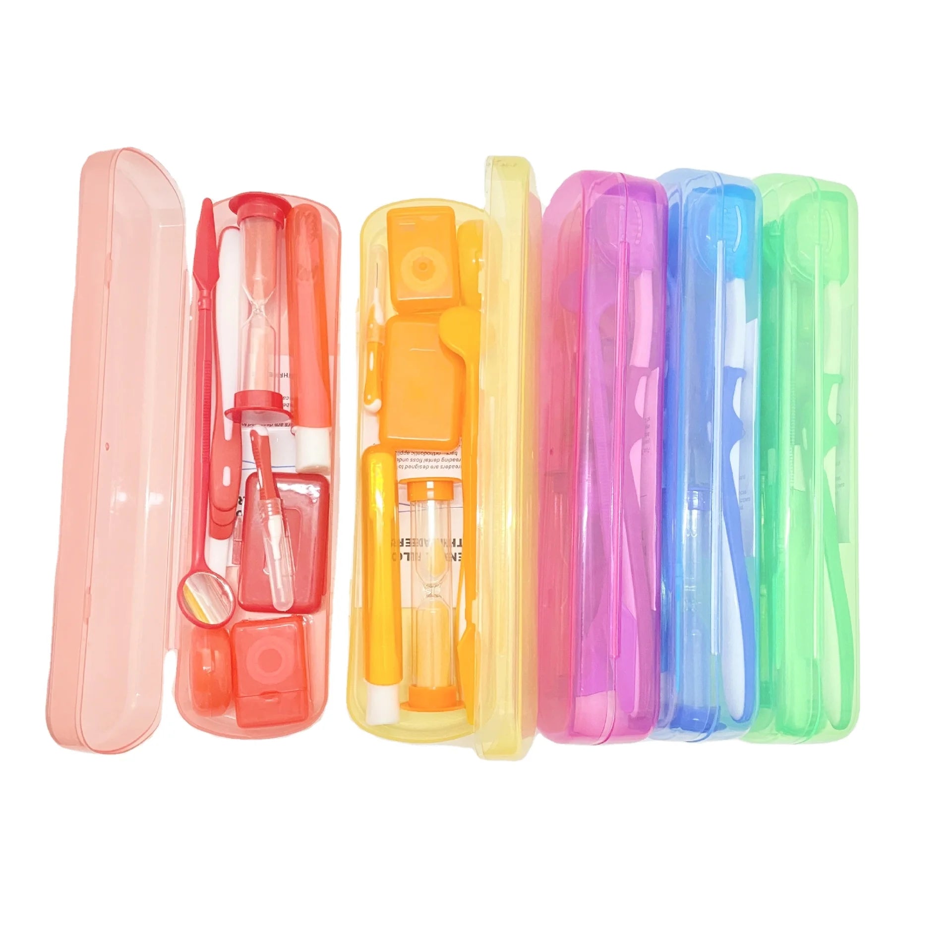 Hot Sale Portable Orthodontic Oral Care Hygiene Kits Dental Ortho Travel Toothbrush Patient Kit