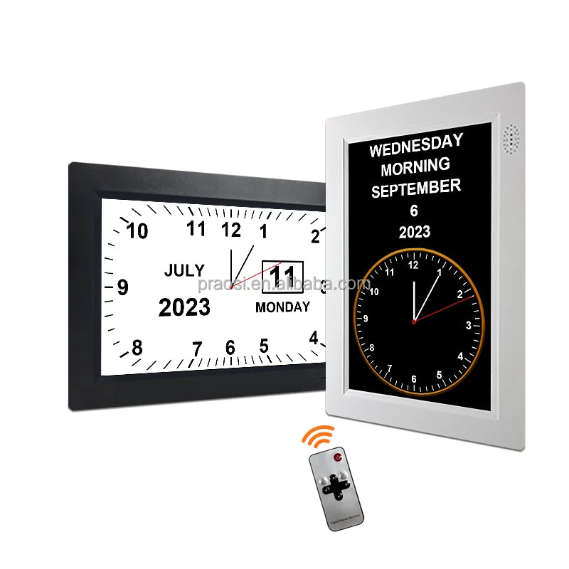 Pros Smart Digital Weather Clock Temperature Humidity Dementia Clock Analogue Elderly Medicine Reminders Custom Alarm Auto DST MegaBDM