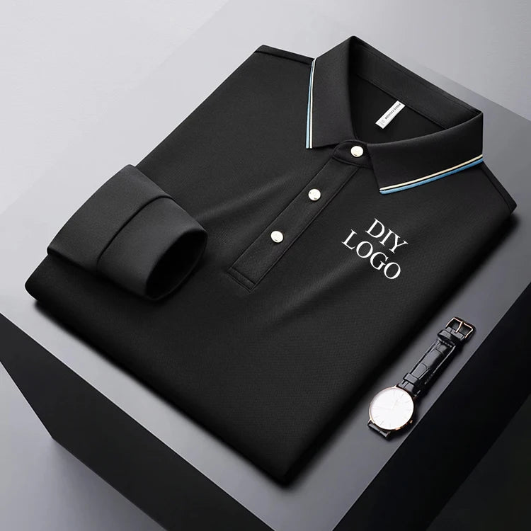 Factory Best Selling Long Sleeve Golf Polo T-shirts Breathable Men's Wholesale Price Golf Polo Shirts