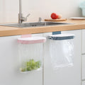 Built-In Kitchen Cabinet Waste Storage Rack Plastic PP Space Saving Bag Hook Shelf Portable Garbage Hanging Bag Holder
