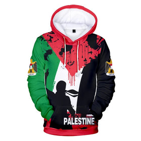 Fitspi Palestine Hoodie Jacket Custom Wholesale Sweatshirt Pullover Short Sleeve Zipper Sweater Dropshipping