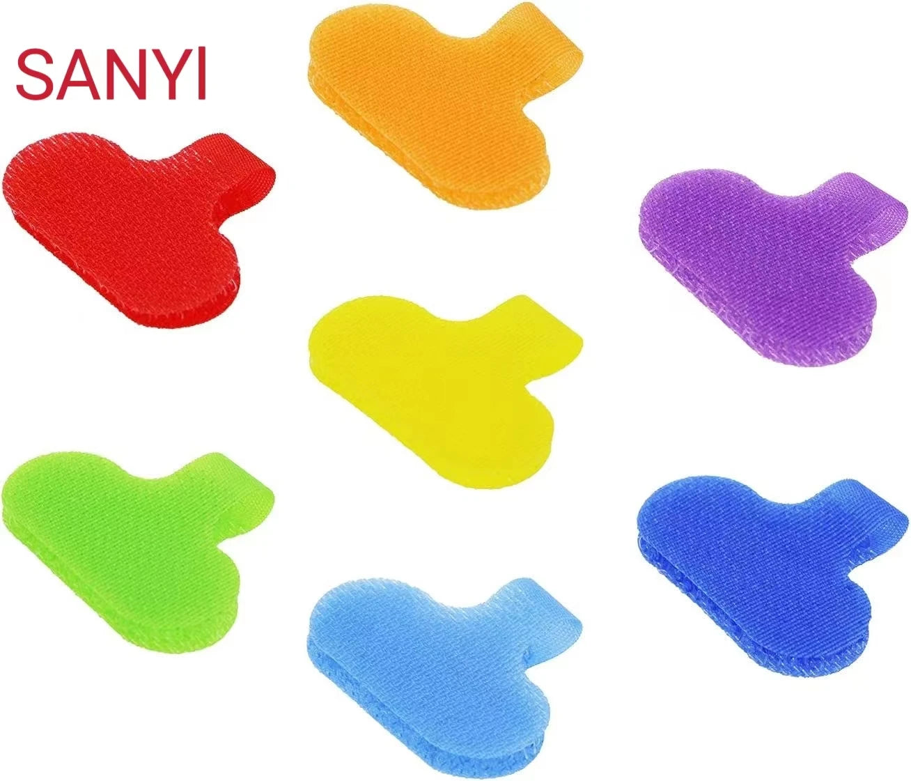 Cable Labels Hook and Loop for Cable Management Computers Cable Labels Multi-color Wire Labels Oval
