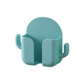 Cheap Plastic Wall Hanging Single Tier Mobile Phone Holder Non Perforated Charging Flexible Detachable Storage Bracket Box