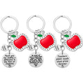 Teacher Appreciation Gifts Teacher Thank You for Helping Me Grow and Learn Keyring Metal Heart Shape Key Chains Teacher Keychain