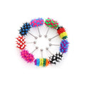 Jachon Hip Hop Rubber Vibrating Tongue Ring 1.6*18*5mm Stainless Steel Barbell Tongue Piercing Punk Unisex Body Jewelry