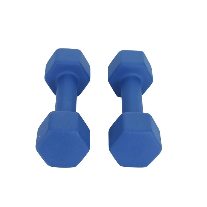 Non-Slip Anti-roll Hex Shaped Hand Home Gym Weights Pounds Neoprene Dumbbell
