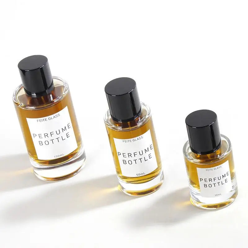 OEM 30ml/50ml/100ml for Face Cream Eye Drops30ml 50ml 100ml Round Empty Glass Cylindrical Spray Perfume Bottles