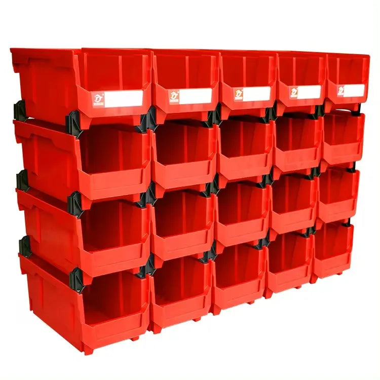 Plastic Mountable Hanging Bin for Warehouse Use Organizer Storage Tool Box with Divider Rolling Tool