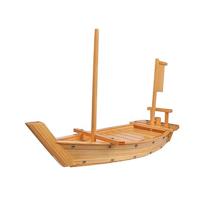 BAMBUS Eco-friendly Reusable Traditional Dedicated Bamboo Sushi Boat New Design Simple Style Wood Sushi Tray