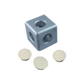 3D Cube Bracket Connection 3-Way Aluminum Alloy 3030 Corner Connector for Industrial Use Durable 3030 Aluminum Extrusion