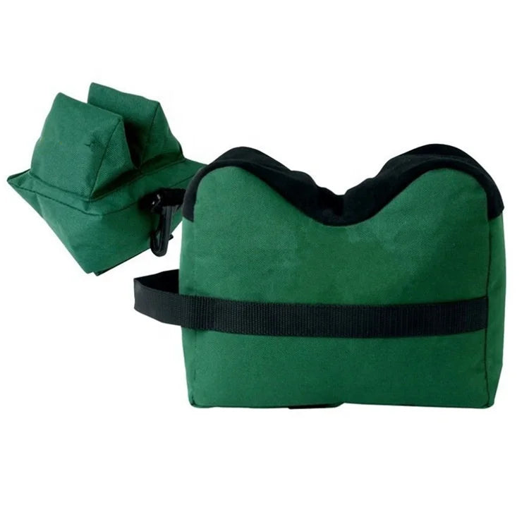 High Density Nylon Olive Green Shooting Bag Front/Rear Pouches Target Stand Rest Sandbag for Outdoor Sports