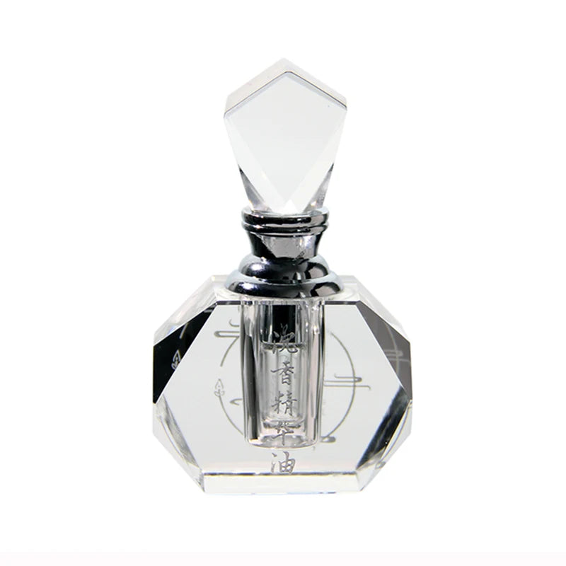 Clear Frosted Small 1ml Oud Bottle Packaging Box Personalized Crystal Attar Essential Oil Empty Bottles with Box