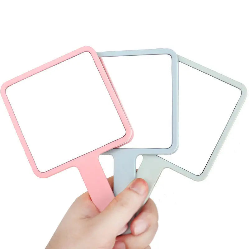 Private Label Fashion Mini Smart Makeup Mirror Plastic Handheld Square Makeup Mirror