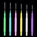 Private Label Wire Easy Brush White Silicon Flexible 0.5mm 0.4mm 0.2mm Interdental Brush Box
