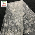 100%polyester Cheap Hot Sale Machine Beads Net Embroidery French Tulle Sequins Fabric Lace for Wedding Dress