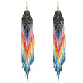 New Arrival Fashion Chandelier Earrings Colorful Rainbow Design