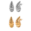 BJG0286E 2023 New 18K Gold Plated Rhodium Plated Pearl Stud Earrings Stainless Steel Unisex Trendy Fashion Jewelry
