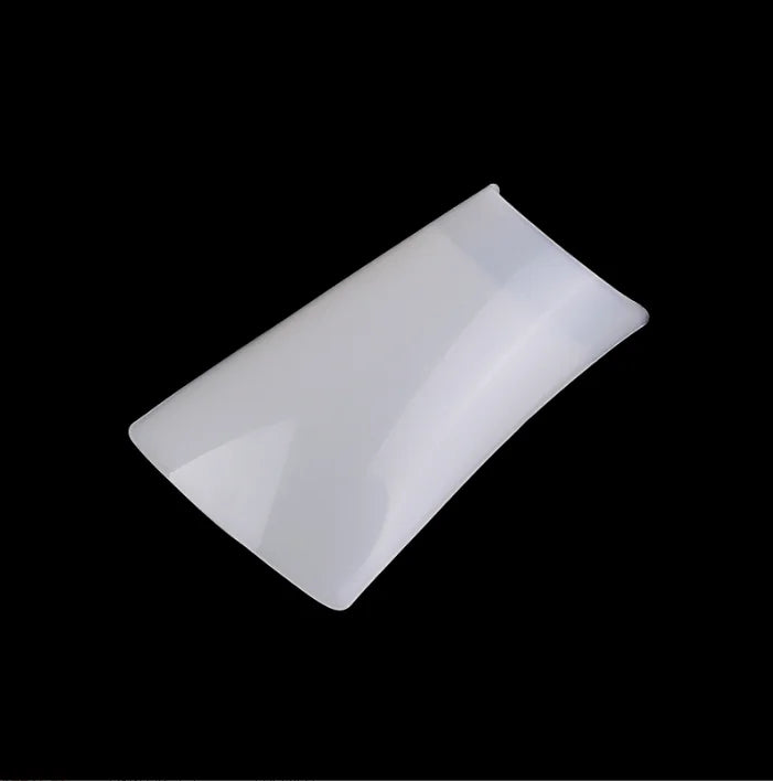 BIN White Plastic 500pcs/Box Transparent Duck Full Tip Nail Tip Curved