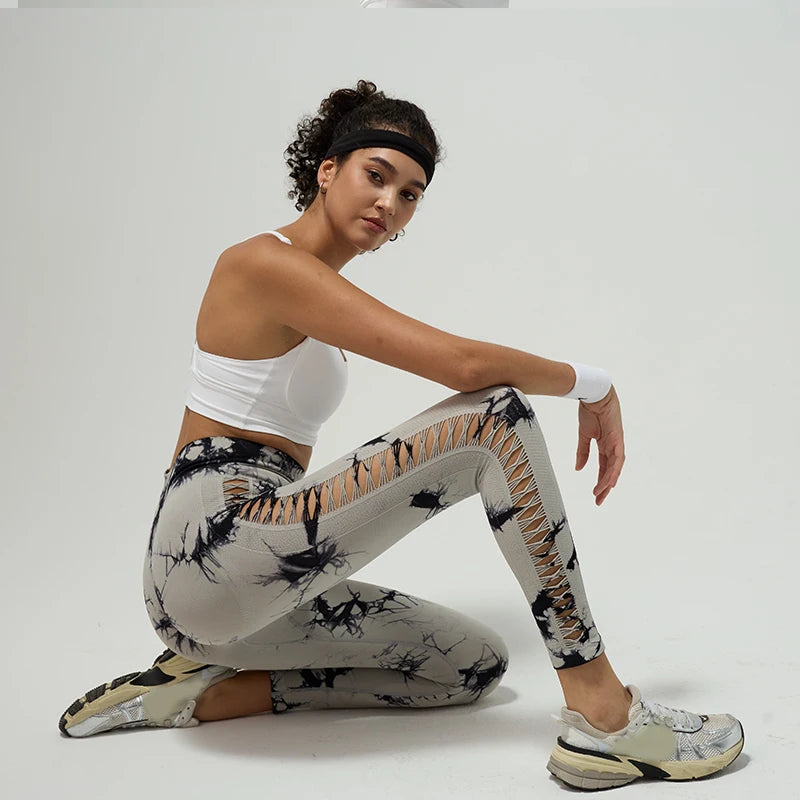 Wholesale Yoga Pants Women's Elastic High Waist Seamless Gym Pants Scrunch Butt Lifting Yoga Leggings Custom Logo Solid Color