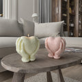 Epoxy Resin Heart Shaped Scented Candle Mold With Base Plaster Accessories Furniture Decoration Candle Silicone Mold